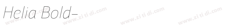 Helia Bold字体转换